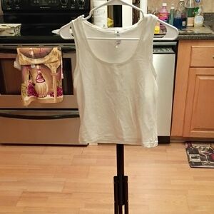 Yogalicious  Lux Classic White Tank Top